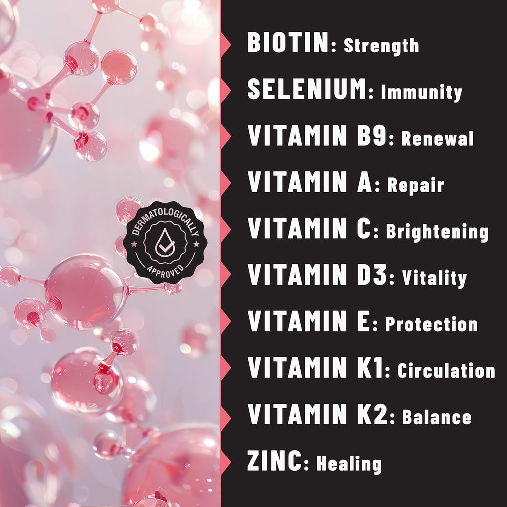 TOLEVITA Parches de Biotina - 36 Parches | 7.5 mg de Biotina con Vitaminas y Minerales Esenciales | Para el Mantenimiento del Cabello, Piel y Uñas