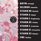 TOLEVITA Parches de Biotina - 36 Parches | 7.5 mg de Biotina con Vitaminas y Minerales Esenciales | Para el Mantenimiento del Cabello, Piel y Uñas