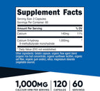 Nutricost HMB (Beta-Hidroxi Beta-Metilbutirato) 1000mg - 120 Cápsulas