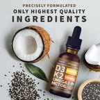 NUSAVA Organic Vitamin D3 K2 Drops with MCT Oil & Omega 3 - 5000 IU, Chocolate, 2 Pack, 2 Fl Oz