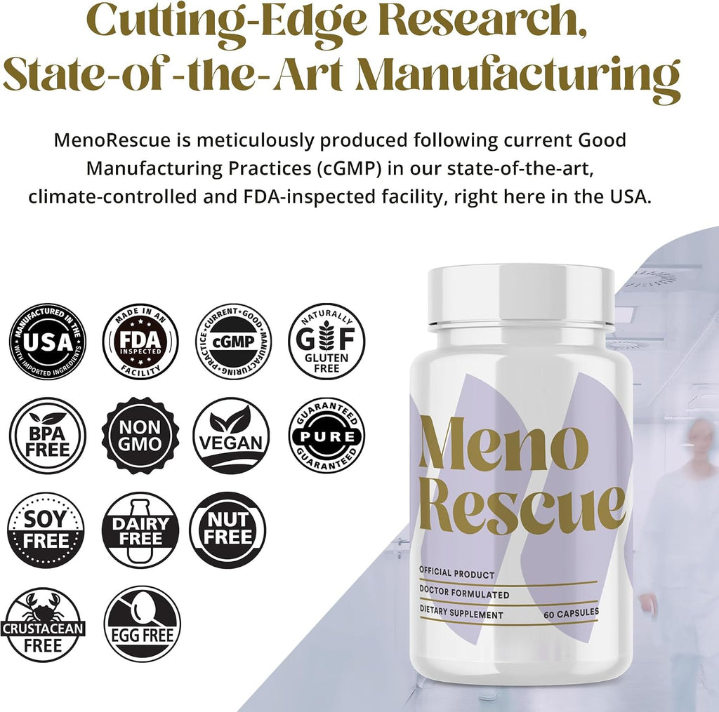 MenoRescue Complemento para la Menopausia - Alivio Completo