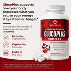 Truthentics GlucoPlus Apoyo Metabólico - 60 Cápsulas Vegetales