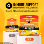 Airborne Zesty Orange Vitamina C 1000mg Efervescente - 36 Comprimidos