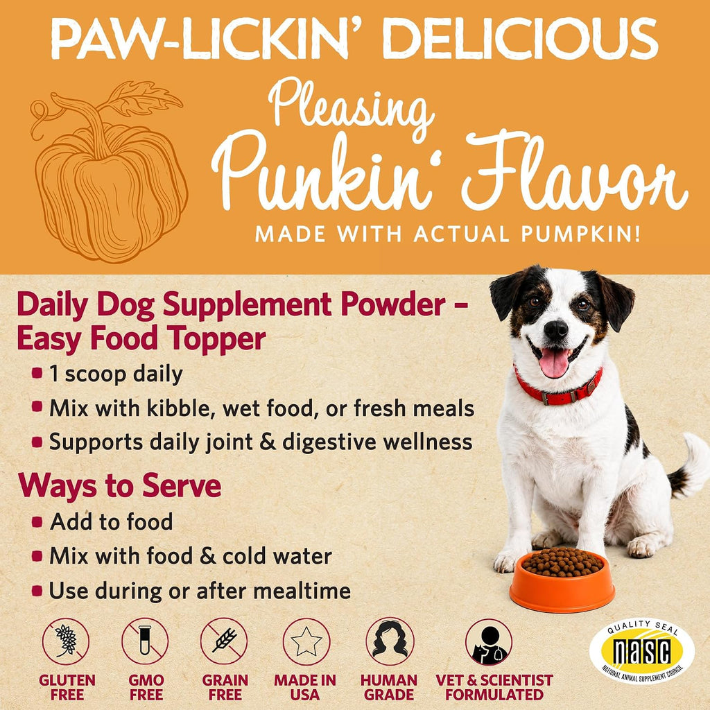 Fidobiotics Probióticos para Perros con Calabaza - 7 Días de Servicio para la Salud Digestiva