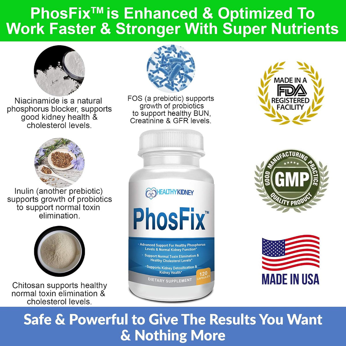 PhosFix 120 Comprimidos - Complemento para – Quitosano: Derivado de la quitina, una fibra natural, el quitosano se – Image 2
