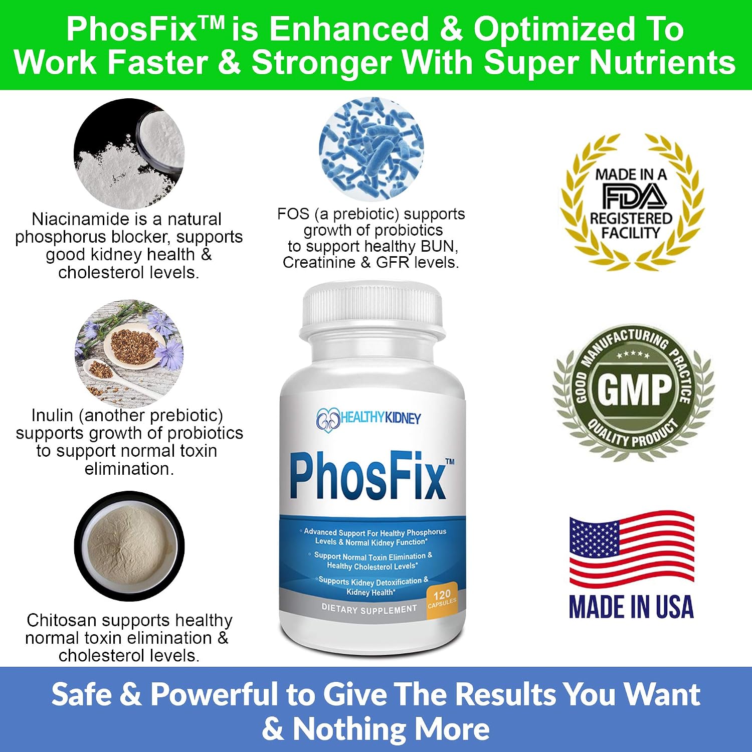 PhosFix 120 Comprimidos - Complemento para el Equilibrio del Fósforo