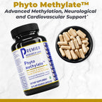 Premier Research Labs Phyto Methylate - B Vitamin Supplement - Supports Methylation, Detox, Brain & Heart Health - 5-MTHF & P5P - 60 Plant-Source Capsules