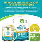 Only Natural Pet Kit de Bienestar 3 en 1 para Perros Pequeños – Incluye Squeeze-On, Barrier Bites y Collar Protector