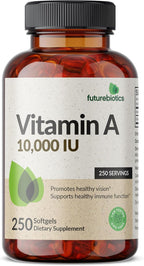 Futurebiotics Vitamina A 10,000 UI, 250 Cápsulas Blandas