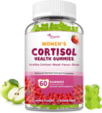 Wanish Gominolas de Cortisol para Mujeres - 60 Gominolas Sabor Manzana
