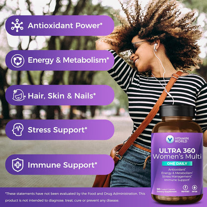 Vitamin World Ultra 360 Multivitamínico para – Ashwagandha: Una hierba adaptógena que puede ayudar a mantener una – Image 4