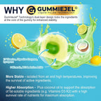 Nextdia Multivitamínico Metilado para Hombres Gummies (2 Paquetes) - Sin Azúcar, Vegano - Completo con BCAA, Vitaminas y Minerales