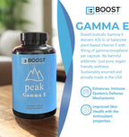 BoostCeuticals Gamma E 90mg Tocoferoles Mixtos - 180 Cápsulas Veganas