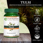 Pure Nutrition Tulsi Extract 708mg - 60 Cápsulas Veganas con Eugenoles y Ácido Ursólico