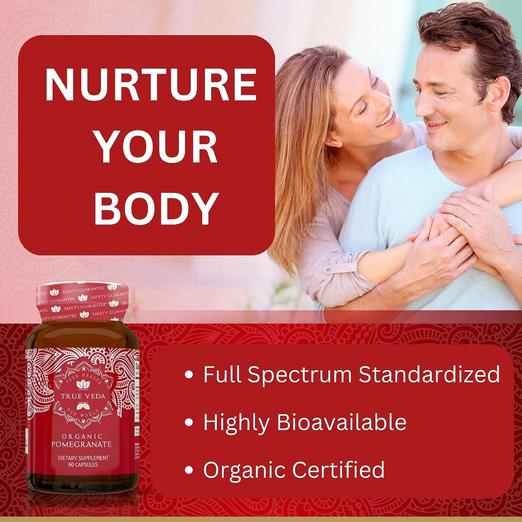 Organic Pomegranate Extract - 60 Vegan Capsules