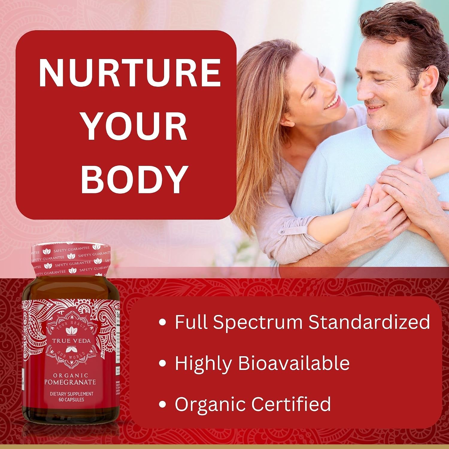 Organic Pomegranate Extract - 60 Vegan Capsules