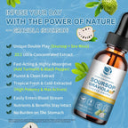 Lukaree Extracto Líquido de Graviola y Musgo Marino con Vitamina C y Zinc – 2 Envases (60 ml), Sabor Piña