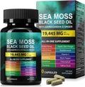 Sea Moss Black Seed Oil con Ashwagandha y Jengibre - 60 Cápsulas