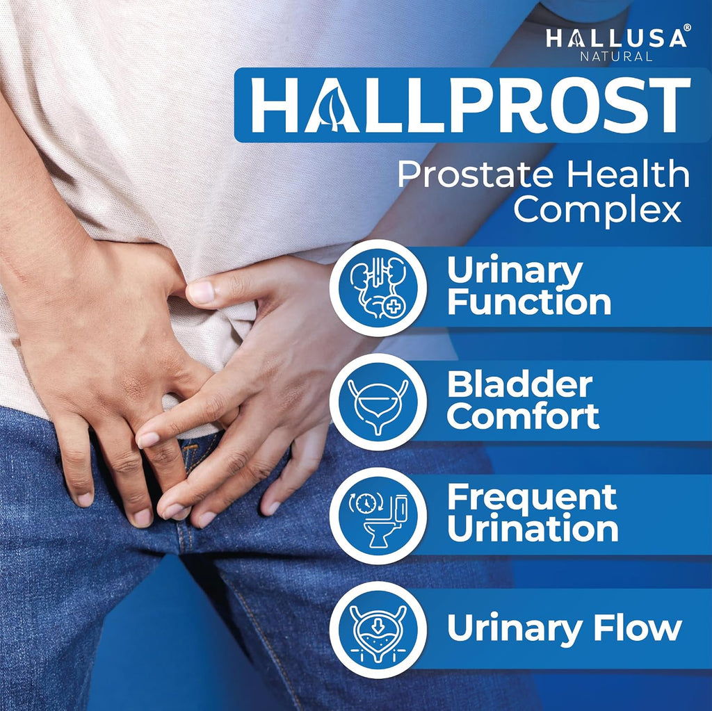 Hallusa Natural HALLPROST - 60 Cápsulas - Suplemento para la Salud de la Próstata