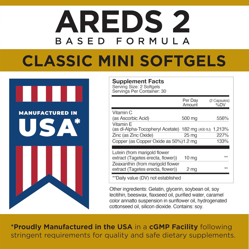 Viteyes AREDS 2 Classic Fórmula Macular en Cápsulas Blandas - 60 Softgels