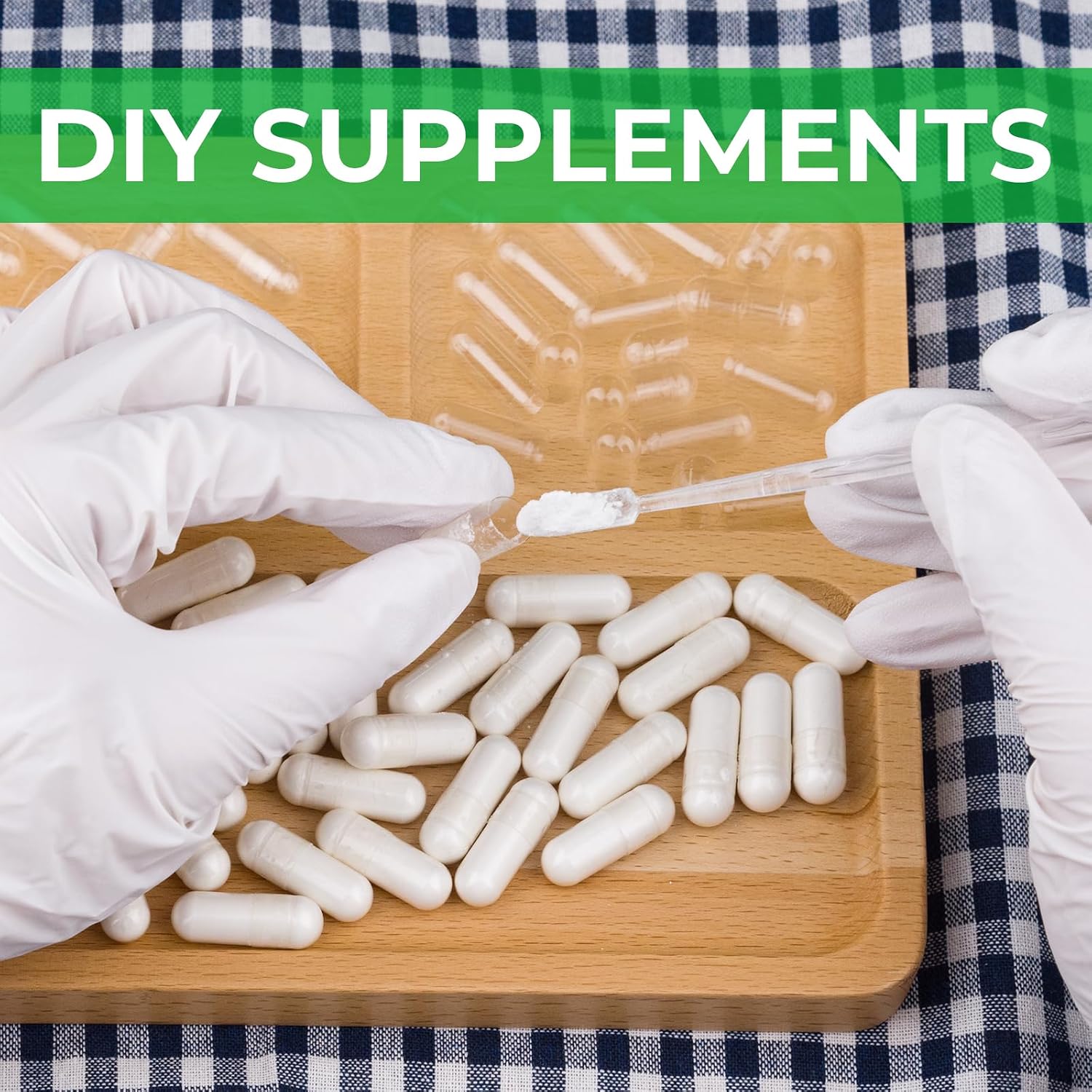 Cápsulas Veganas Vacías Tamaño 00 – 5.000 Unidades – Sin Gluten, No OGM, Certificación Halal – Kit de Llenado con 2 Cucharas