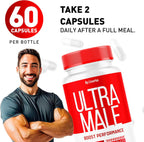 UltraMalePills, Fórmula Avanzada en Cápsulas, 60 Cápsulas para 1 Mes
