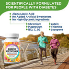 NutraPep Premium Multivitamínico para Diabéticos - Gominolas sin Azúcar y Sin Gluten