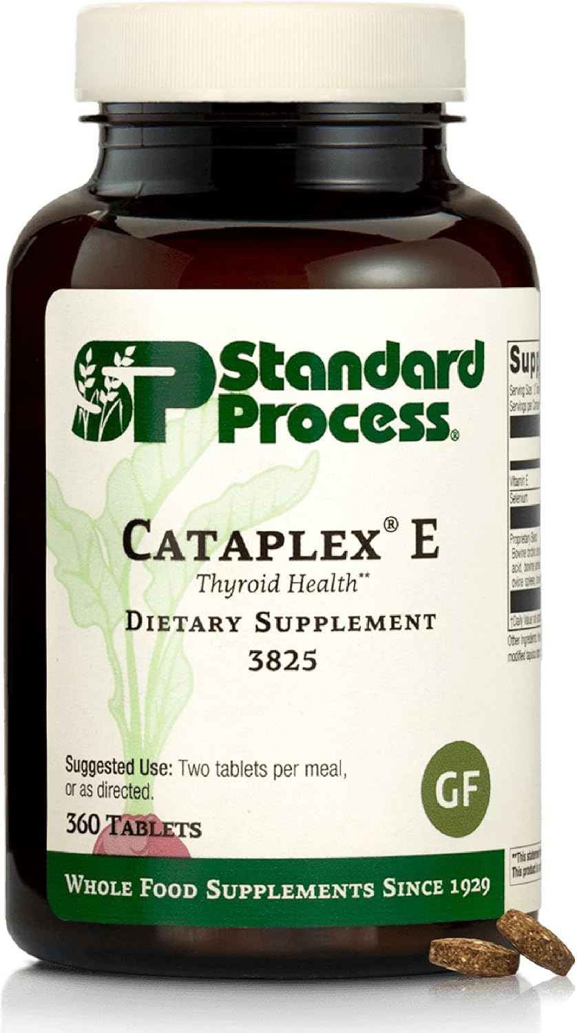 Standard Process Cataplex E - Vitamin E and Selenium Supplement for Thyroid Health - 90 Tablets
