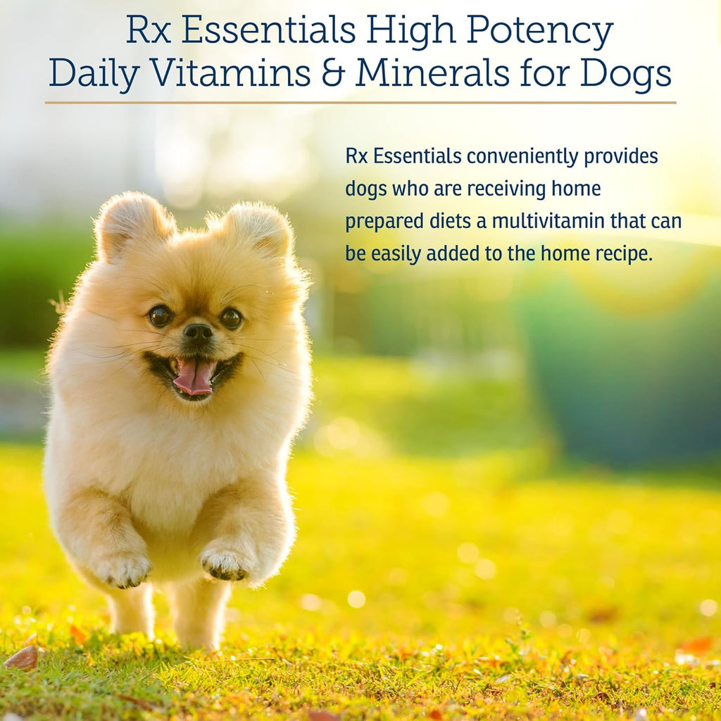 Rx Vitamins Essentials for Dogs - Multivitamínico y Minerales para Perros - con Spirulina Azul, Algas Kelp y Cardo Mariano - Polvo Completo de Vitaminas y Minerales - 227 g (8 oz)