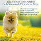 Rx Vitamins Essentials for Dogs - Multivitamínico y Minerales para Perros - con Spirulina Azul, Algas Kelp y Cardo Mariano - Polvo Completo de Vitaminas y Minerales - 227 g (8 oz)