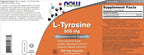 Now Foods L-Tirosina 500 mg, 300 Cápsulas - No OGM - Aminoácido Libre