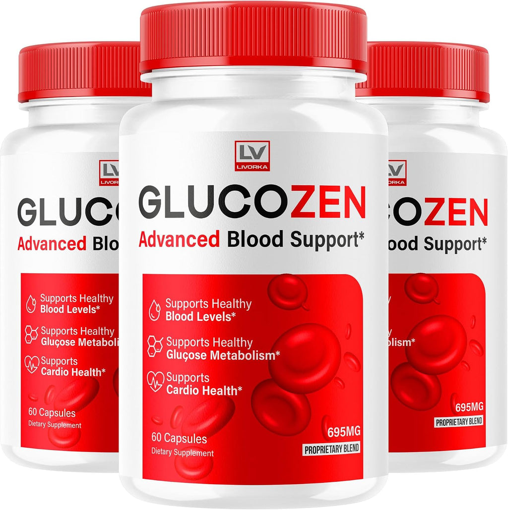 GlucoZen Capsules (3 Pack, 180 Cápsulas)