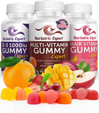 Pack Triple de Multivitamínicos Bariátricos - Gominolas Multivitamínicas, Vitamina D3 y Cabello