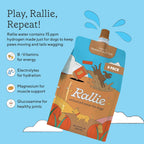 Rallie Agua Hidrogenada Sabor Mantequilla de Cacahuete para Perros con Electrolitos, Glucosamina y Vitaminas B - 6 Pack de 500ml