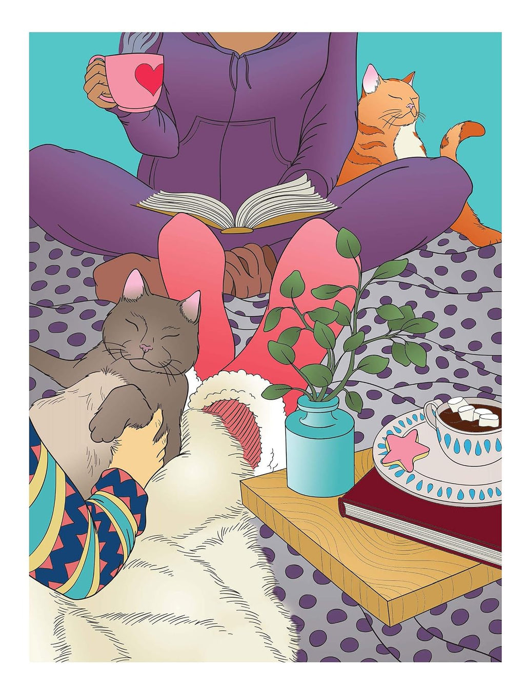 Creative Haven Happy Home: un libro de colorear hygge