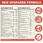 Sambugra Multivitamínico Liposomal para Mujeres 50+ - 32 Ingredientes con CoQ10, Vitaminas C, B, D, E - Sin Hierro (60 Cápsulas)