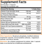 Bronson Complejo B con Vitamina C – 250 Cápsulas Vegetarianas