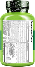 NATURELO Multivitamínico para Adolescentes - Complejo Vitamínico para Chicos - con Extractos Vegetales - No Transgénico - Vegano - 60 Cápsulas