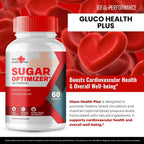 Gluco Health Plus - Complemento para la Circulación y Niveles Saludables, Fórmula Premium Natural (60 Cápsulas)