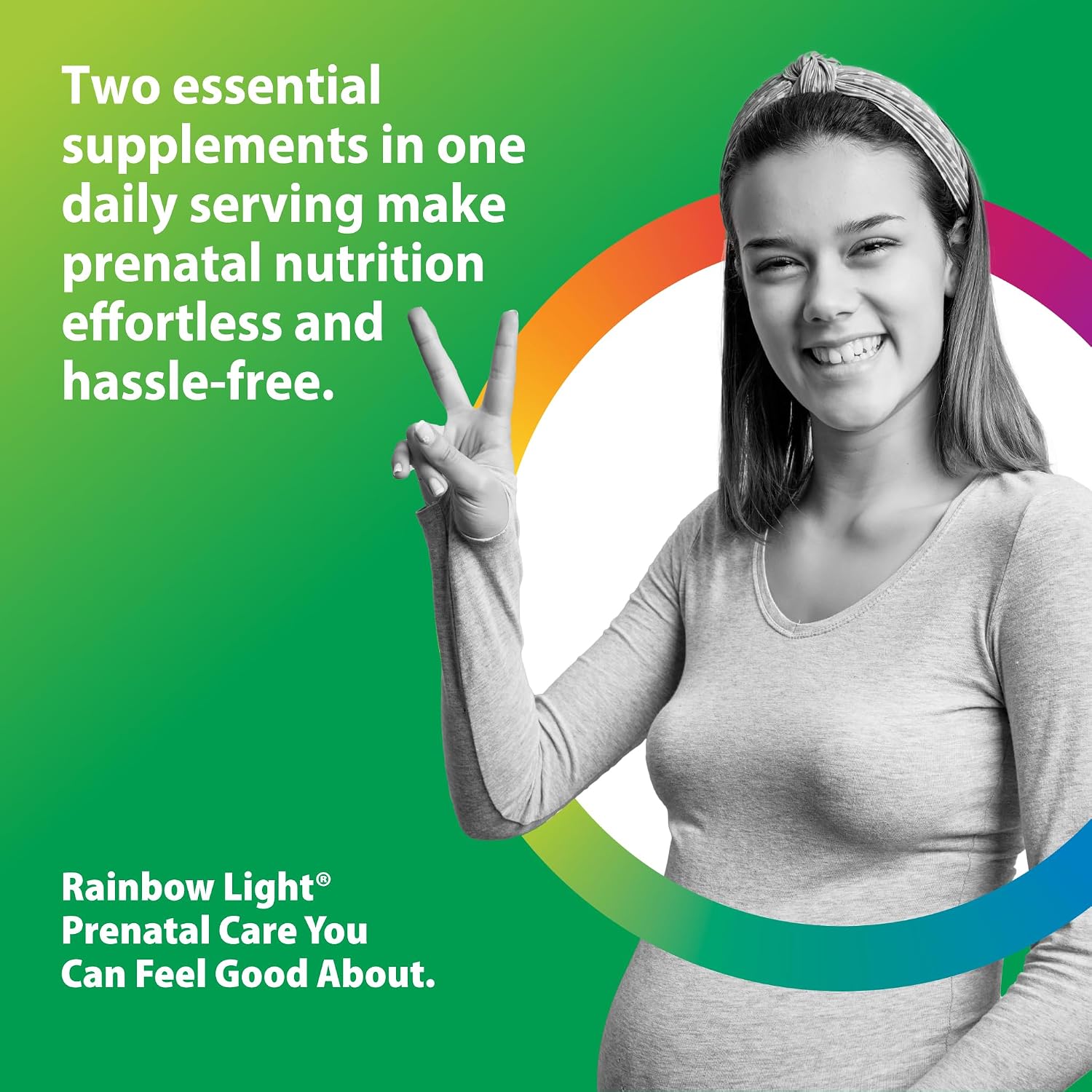 Rainbow Light Prenatal DHA Vitaminas - 30 Comprimidos y 30 Cápsulas Blandas - Omega-3 (DHA y EPA) para Apoyo Materno e Infantil