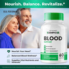 Zempoza Blood Formula Supplement Capsules, Fórmula Avanzada para la Salud Sanguínea con Vitamina C, Zinc y Canela (5 Envases)