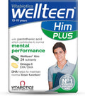 Vitabiotics Wellteen Him Plus Omega-3 - Multivitamínico para Adolescentes y Jóvenes (13-19 años) - 56 Comprimidos y Cápsulas