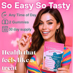 Dr. Lu Happy Girl Gominolas para el Equilibrio Femenino | Sabor a Piña con Probióticos | Sin Azúcar, Vegano - 60 Unidades