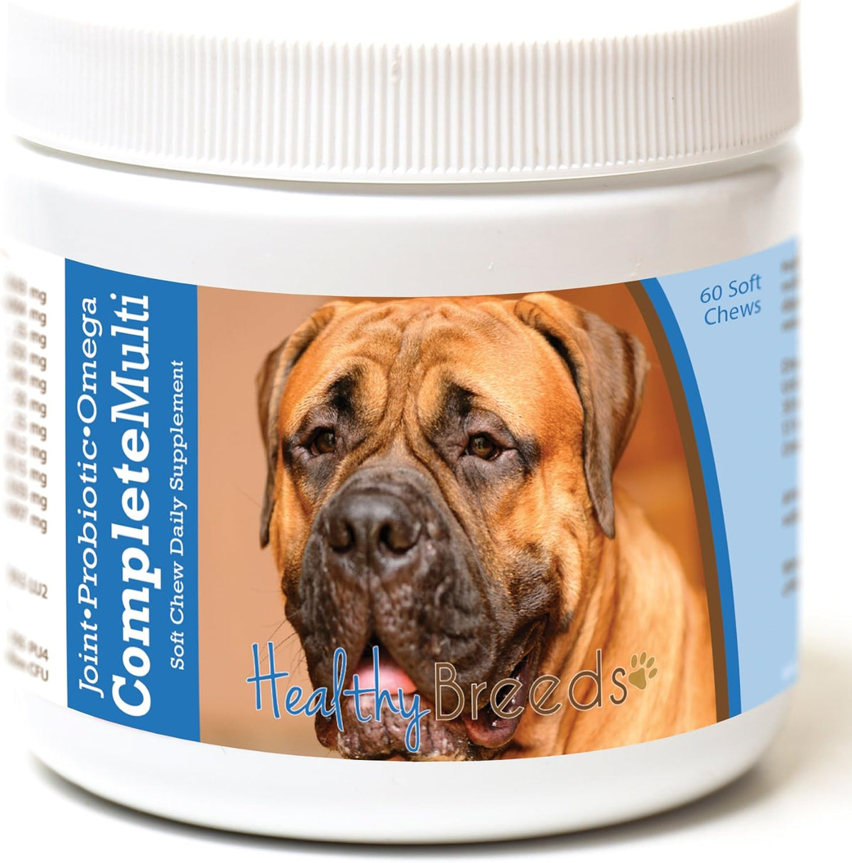 Healthy Breeds Bullmastiff All in One Multivitamin Soft Chew 60 Count – Image 1