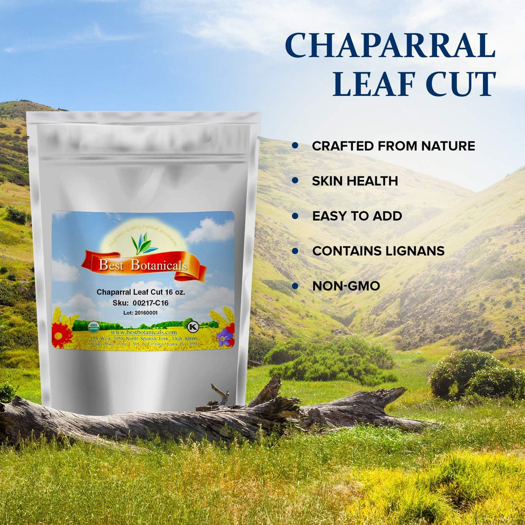 Best Botanicals Hojas de Chaparral Cortadas 16 oz