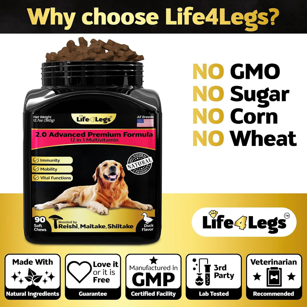 Life4Legs Soft Chews - Multivitamínico para Perros