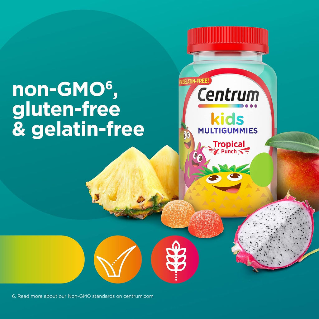Centrum Kids Gominolas Multivitamínicas Sabor Tropical, 150 Gominolas