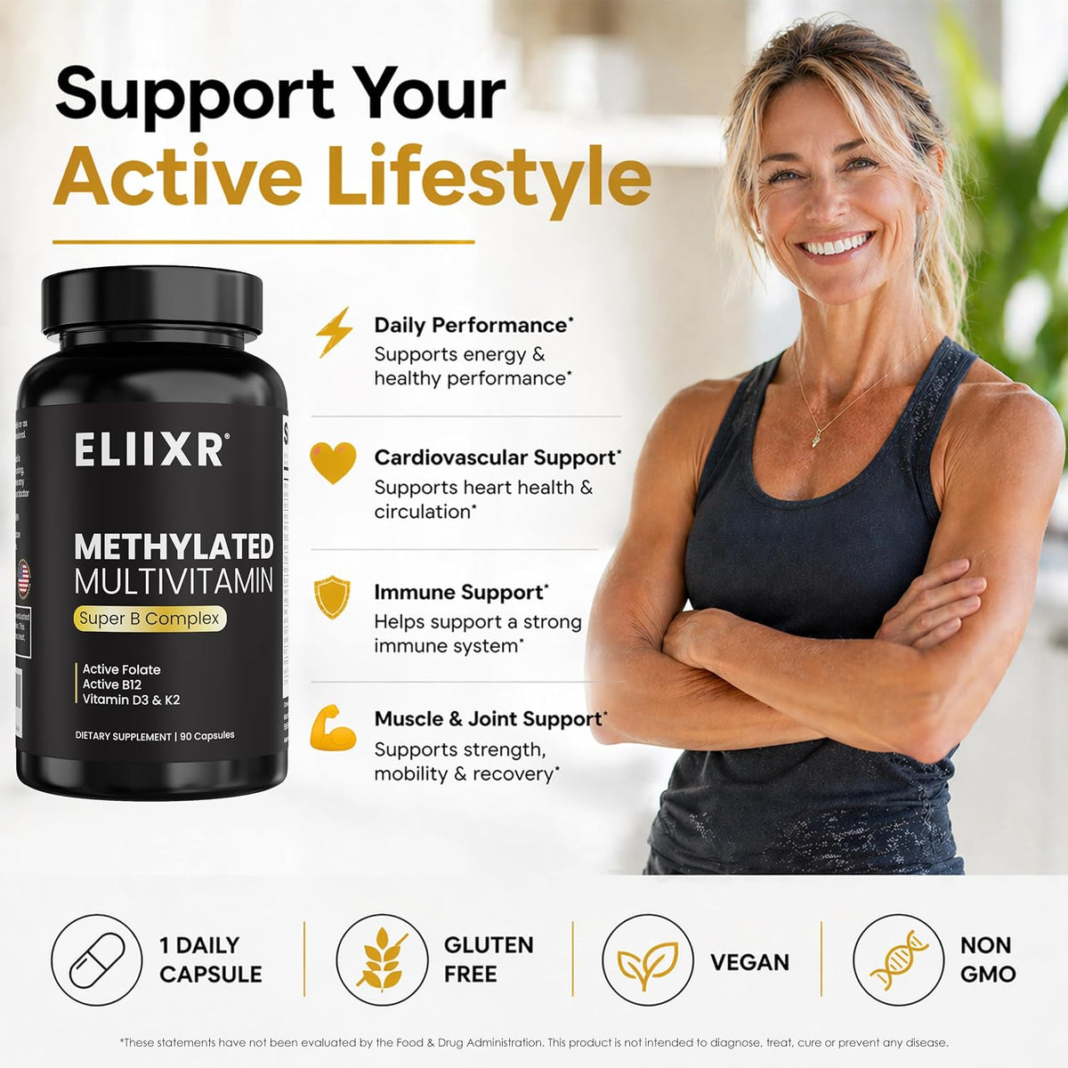 Eliixr Methylated Multivitamin Iron Free – – Ácido alfa lipoico (50 mg) : otro antioxidante que ayuda a regenerar – Image 4