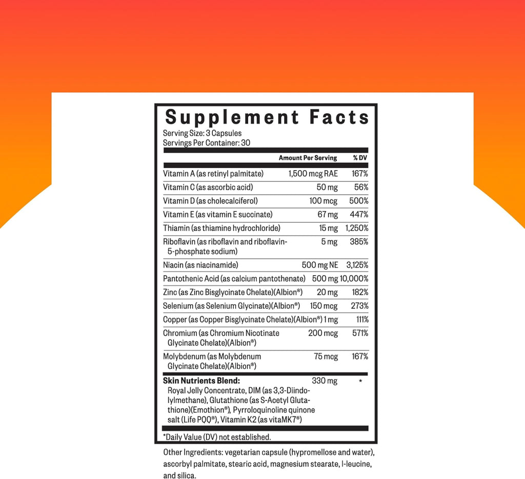 Seeking Health Skin Nutrients – Apoyo antioxidante y multivitamínico para la piel (90 cápsulas)