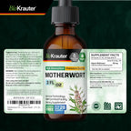 BIO KRAUTER® Tintura de Motherwort - Suplemento Vegano para la Menopausia y Perimenopausia - 2 Fl Oz (59 ml) - 28 Días de Suministro